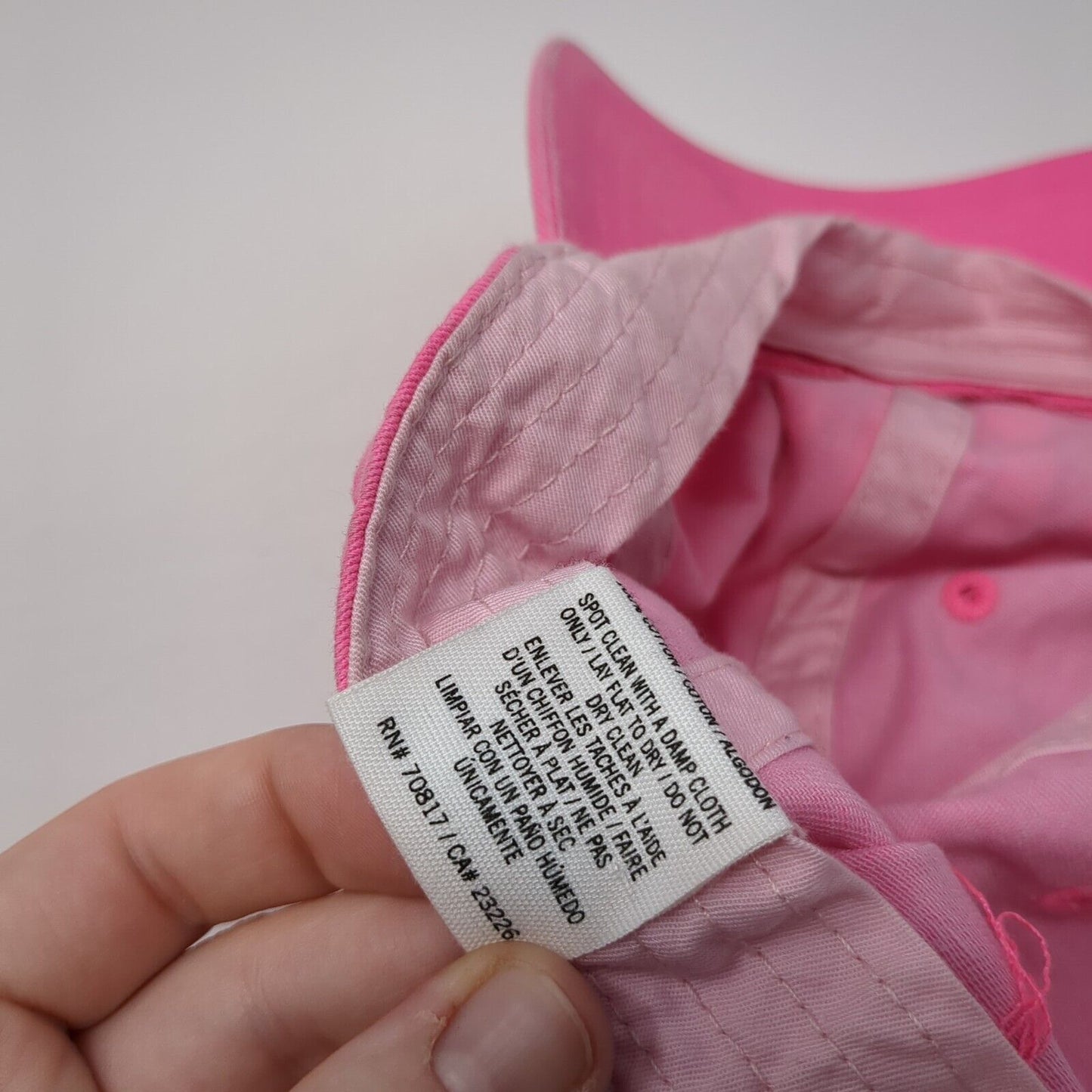 PINK Victoria's Secret Slideback Hat Pink One Size Adjustable 6 Panel Cotton