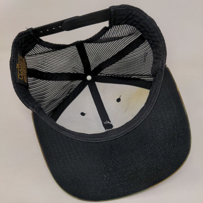The Classics Yupoong Snapback Trucker Hat Camo One Size Embroidered