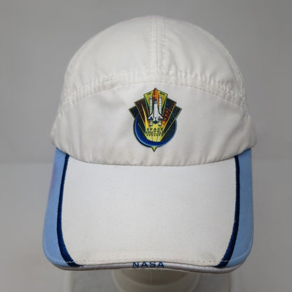 Space Shuttle Program NASA Fitted Hat White One Size Solid Stretch