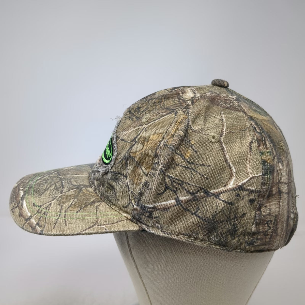 Outdoor Baseball Cap Brown Camo One Size Team Realtree Strapback Hat Green