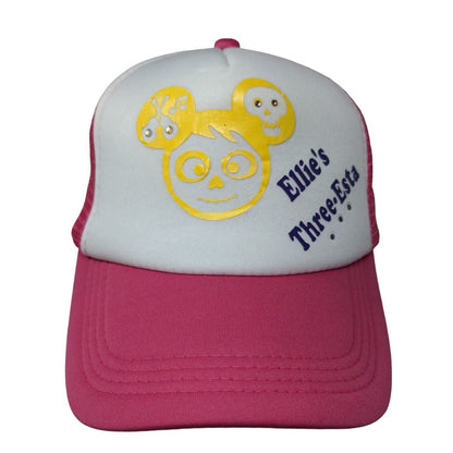 Ellie's Three-Esta Bling Snapback Mesh Back Trucker Hat Multi One Size