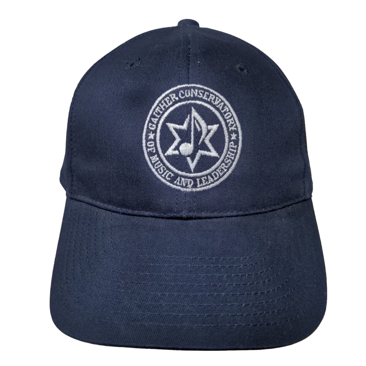 Gaither Conservatory Music And Leadership Strapback Hat Blue Adult 6 Panel