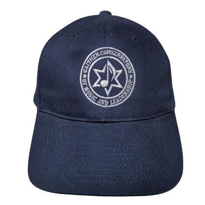 Gaither Conservatory Music And Leadership Strapback Hat Blue Adult 6 Panel