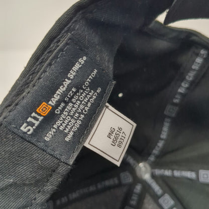 5.11 Tactical Baseball Cap Black One Size Strapback 9/11 Anniversary 2011 Hat