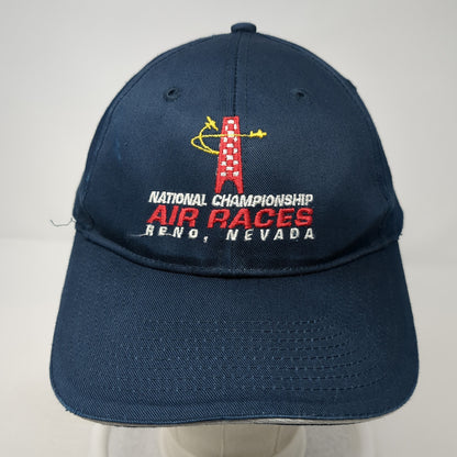 National Championship Air Races Strapback Hat Blue One Size Adjustable