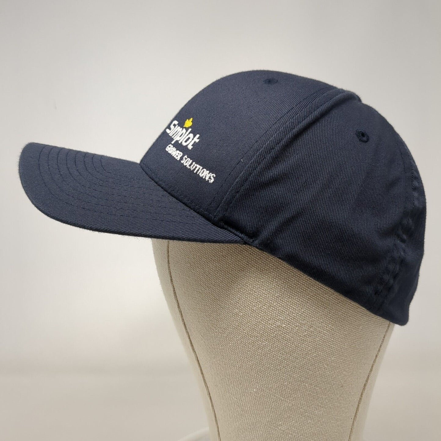 Simplot Grower Solutions Fitted Hat Blue L/XL Flexfit 6 Panel Port Authority