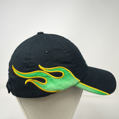 Baseball Cap Black Green Yellow One Size Honda Logo Flames Strapback Cotton hat