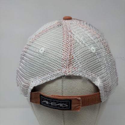 Ahead Strapback Mesh Back Trucker Hat Brown Extreme Fit Stanley ID