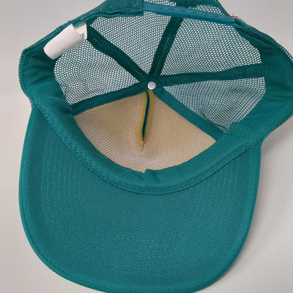 Out Of Dry Shampoo Snapback Rope Trucker Hat Green One Size Mesh Back