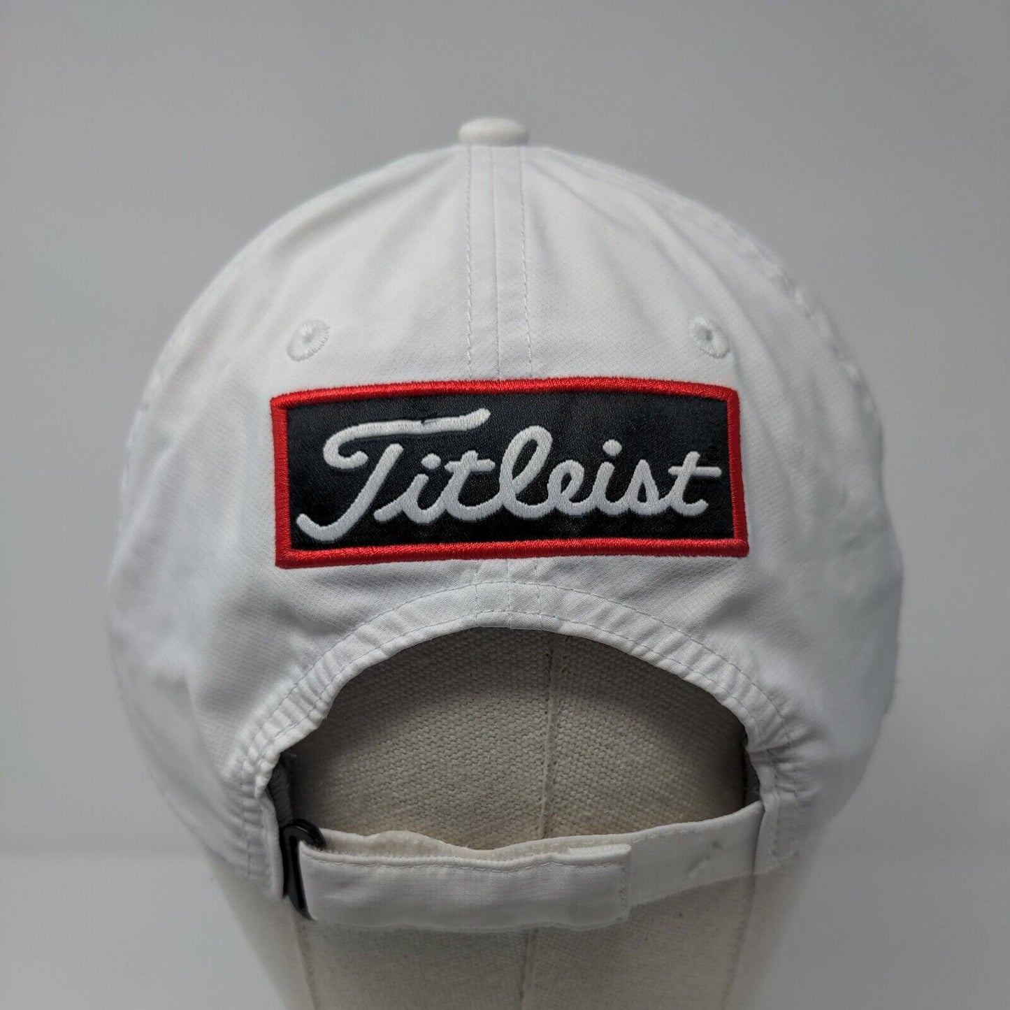 Titleist Strapback Golf Hat White OSFA Adjustable Embroidered 6 Panel