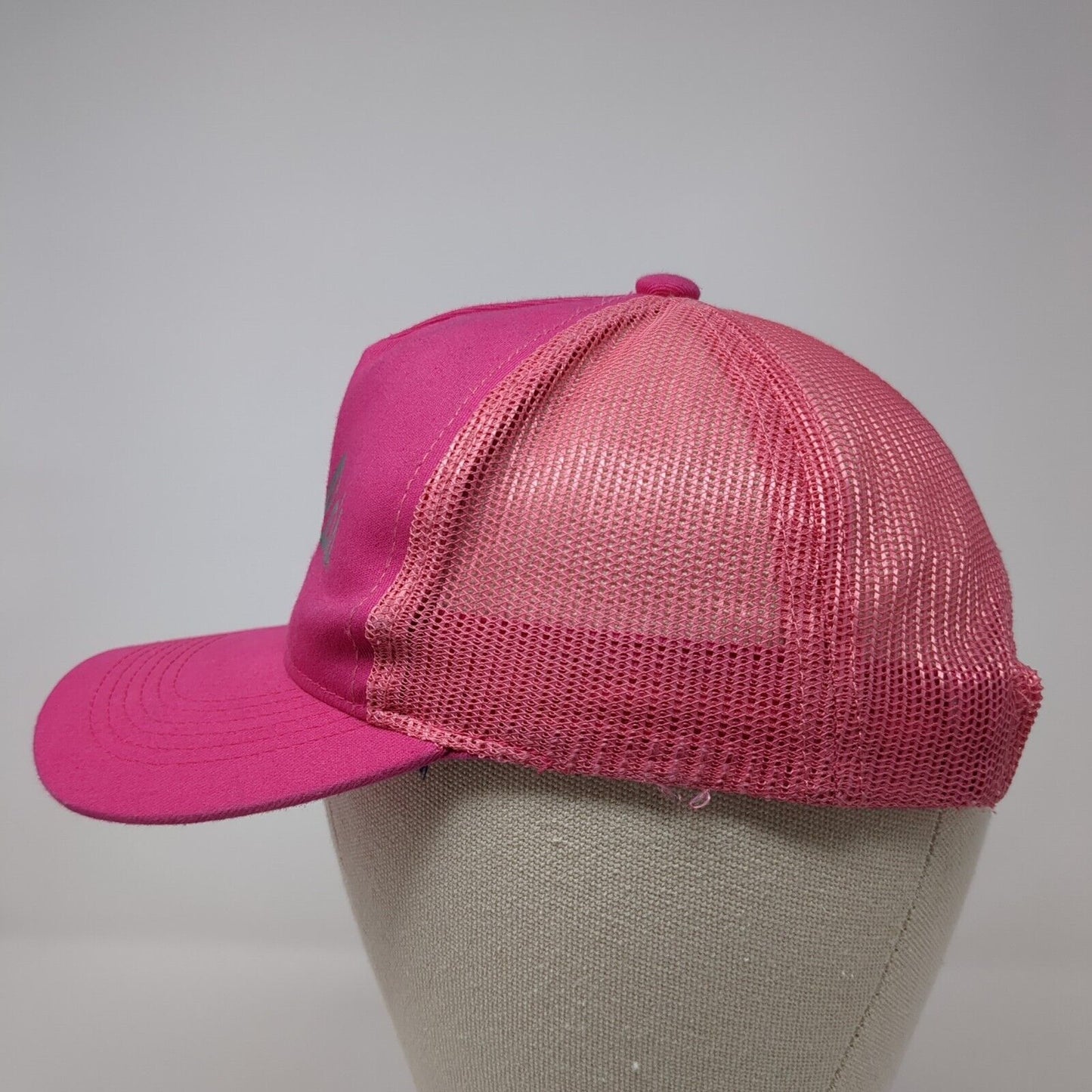 Cabela's Snapback Trucker Hat Pink Youth One Size Mesh Back Fishing