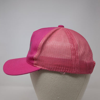 Cabela's Snapback Trucker Hat Pink Youth One Size Mesh Back Fishing