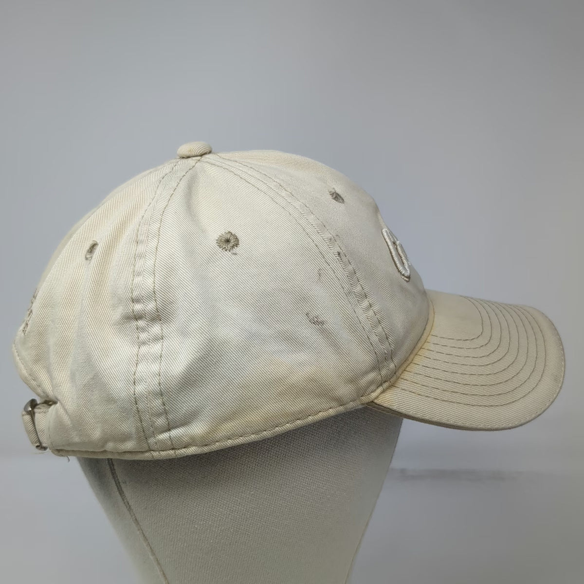 Cabela's Baseball Cap Beige One Size World's Foremost Outfitter Slideback Hat
