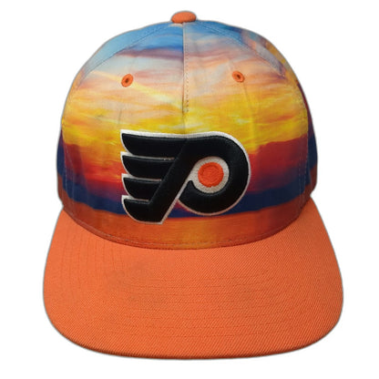 Mitchell & Ness Philadelphia Flyers NHL 5 Panel One Size Orange Blue Sunset Hat