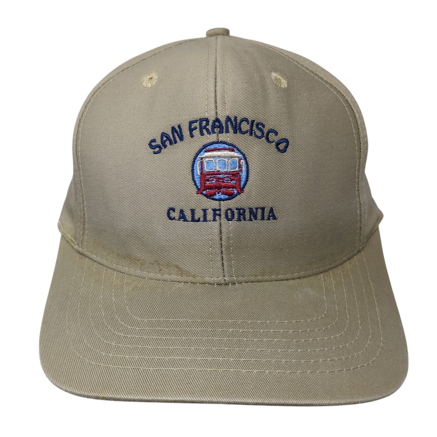 San Francisco California Snapback Hat Brown One Size Solid Adjustable