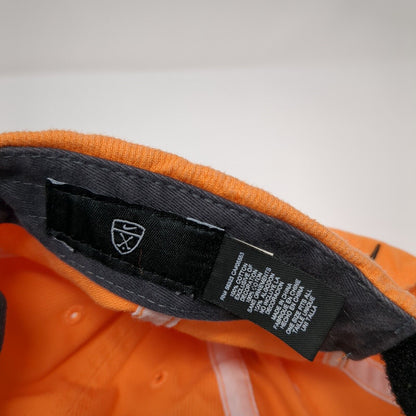 Nike Golf Strapback Hat Orange OSFA Adjustable Embroidered Swoosh Cotton