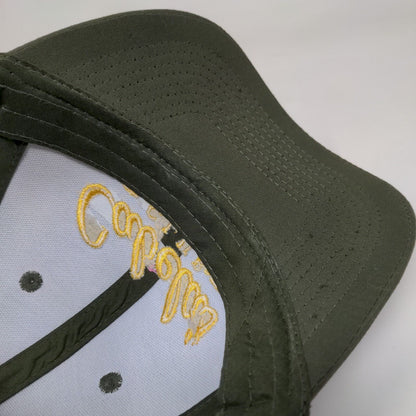 Cabela's Club Snapback Trucker Hat Green One Size Adjustable Mesh Back 6 Panel
