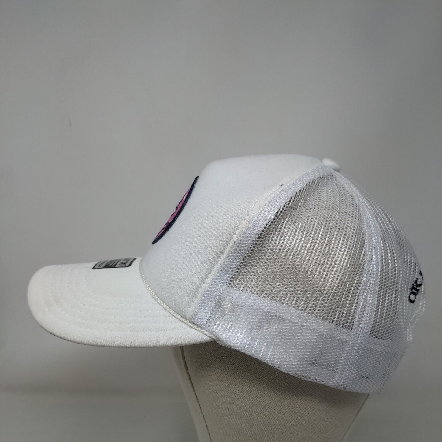 Lotus OK Let's Mahj Snapback Mesh Back Rope Trucker Hat White OSFM Otto