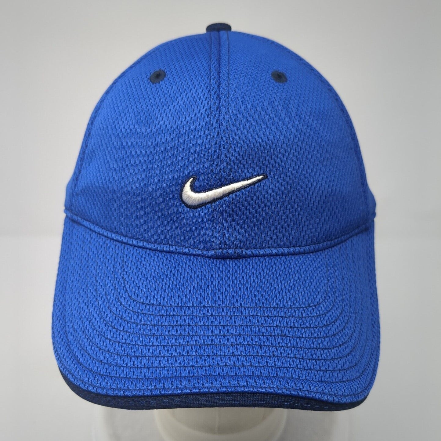 Nike Strapback Hat Blue One Size Adjustable Embroidered Just Do It Polyester