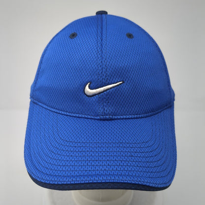 Nike Strapback Hat Blue One Size Adjustable Embroidered Just Do It Polyester