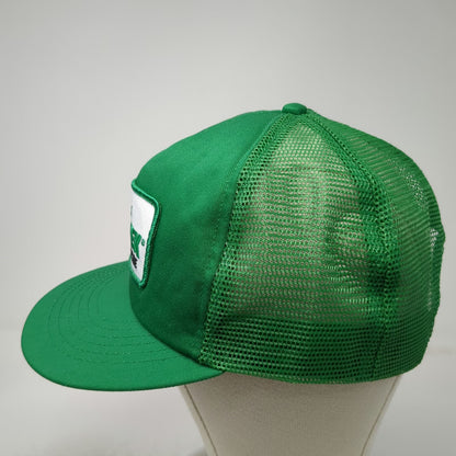 Creative Marketing Specialties Trucker Hat Green Mesh Snapback Made USA Vintage