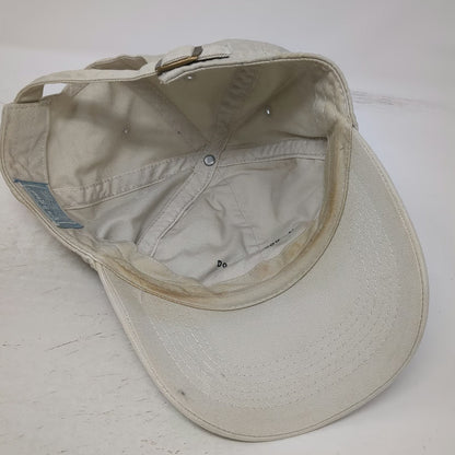 Life is good Baseball Cap Hat Beige Blue Red White One Size Graphic Flag Patch