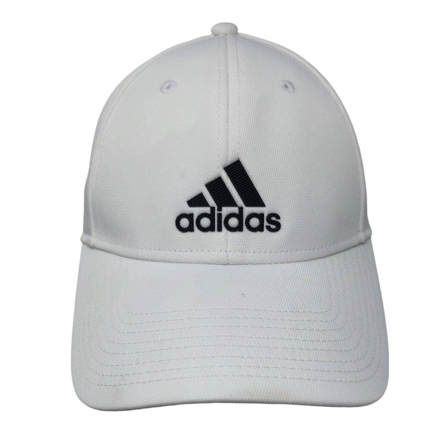Adidas Decision Strapback Hat White OSFM Solid Aeroready 3 Stripes