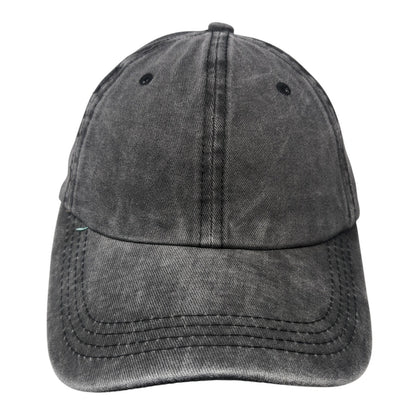 Unbranded Slideback Hat Gray One Size Adjustable Ponytail Blank Solid