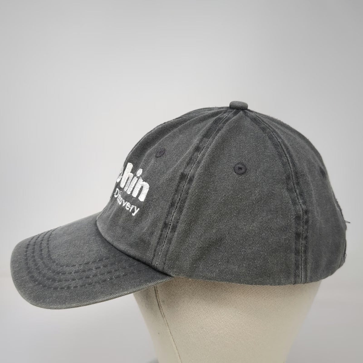 dkps Dolphin Discovery Gray Baseball Cap OSFM Strapback San Jose del Cabo Hat