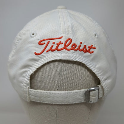 Titleist Baseball Cap White Orange One Size Adjustable Performance Golf Hat