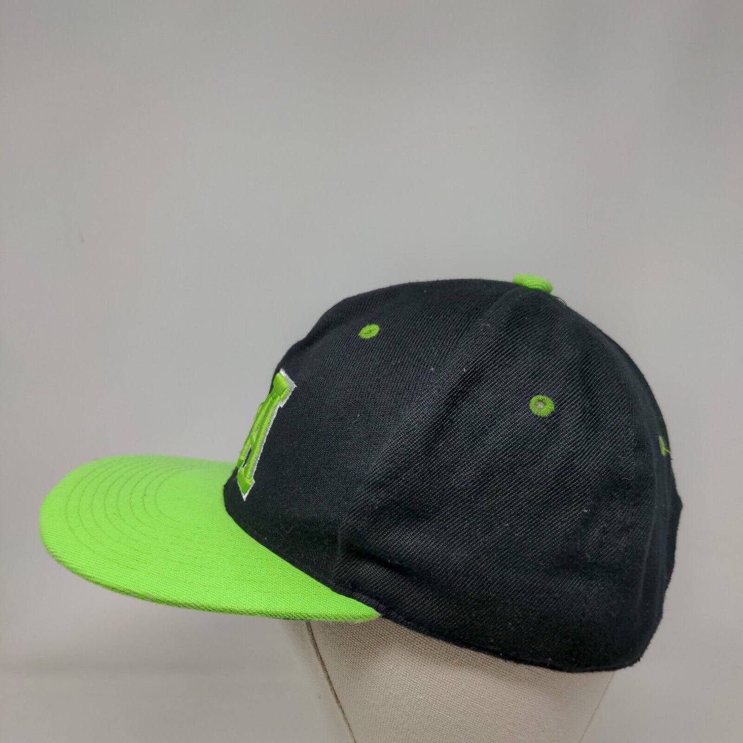 LA Snapback Hat Multi One Size Embroidered Colorblock 6 Panel Headlines