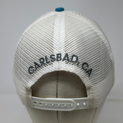 Boco Gear Trucker Hat Blue White One Size Carlsbad Marathon Tropical Floral Hat