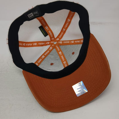Texas Longhorns NCAA New Era Cap Brown White L Mesh Back Logo Stretch Hat