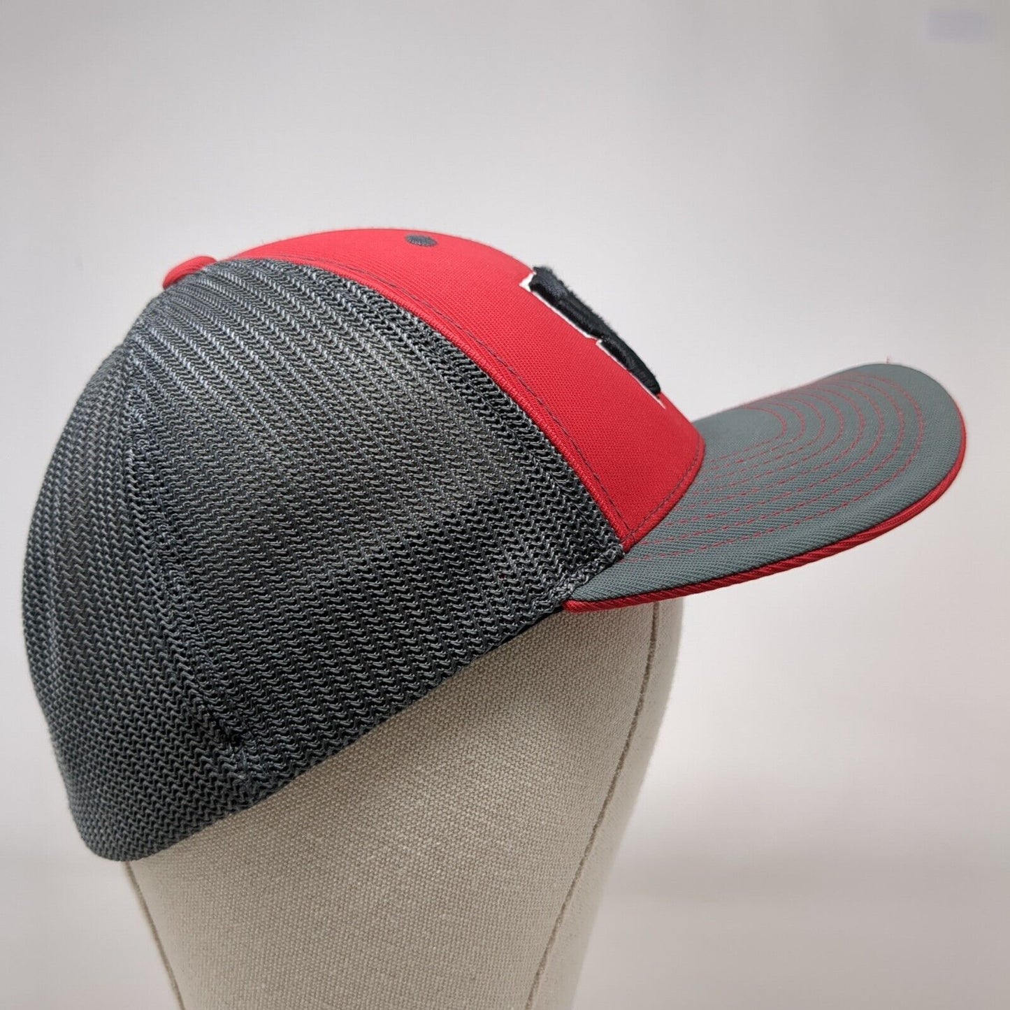 Pacific Headwear Fitted Mesh Back Trucker Hat Multi 6 7/8-7 3/8 Embroidered