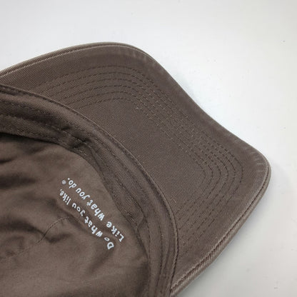 Life is Good Baseball Cap Brown One Size Slideback Flip Flops Cotton Hat Slogan