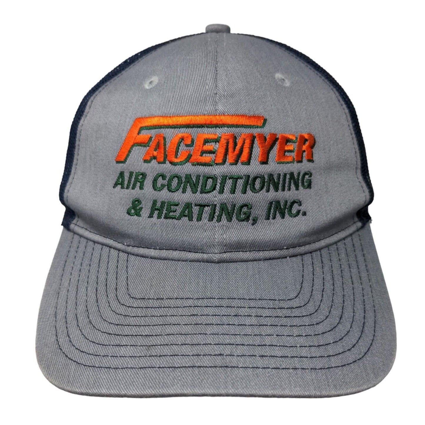 Facemyer Air Conditioning & Heating Inc. Snapback Trucker Hat Blue OS Mesh Back