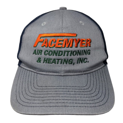 Facemyer Air Conditioning & Heating Inc. Snapback Trucker Hat Blue OS Mesh Back