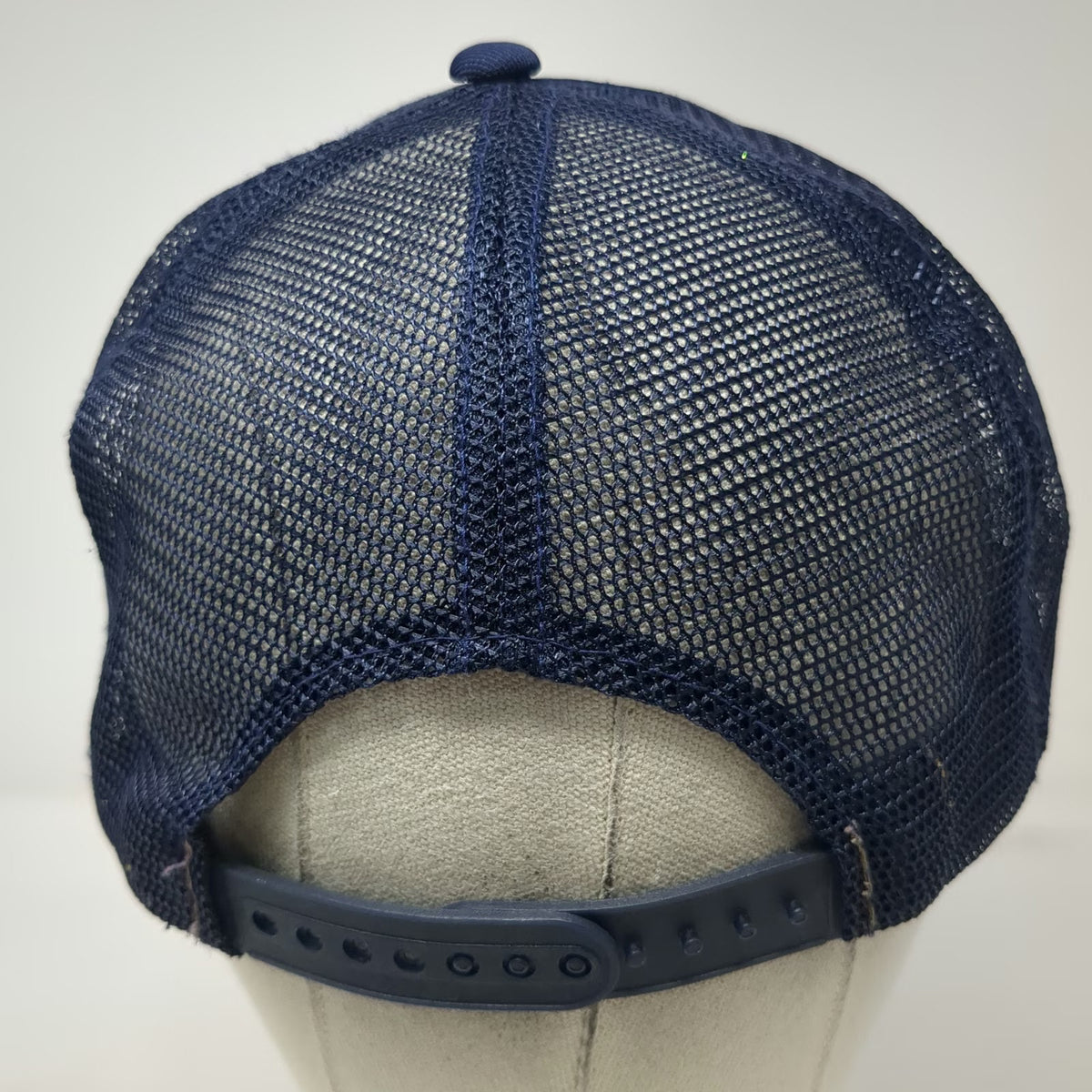 Headwear II Trucker Hat Blue One Size Mesh Back Nebraska Cattle Feeders Patch