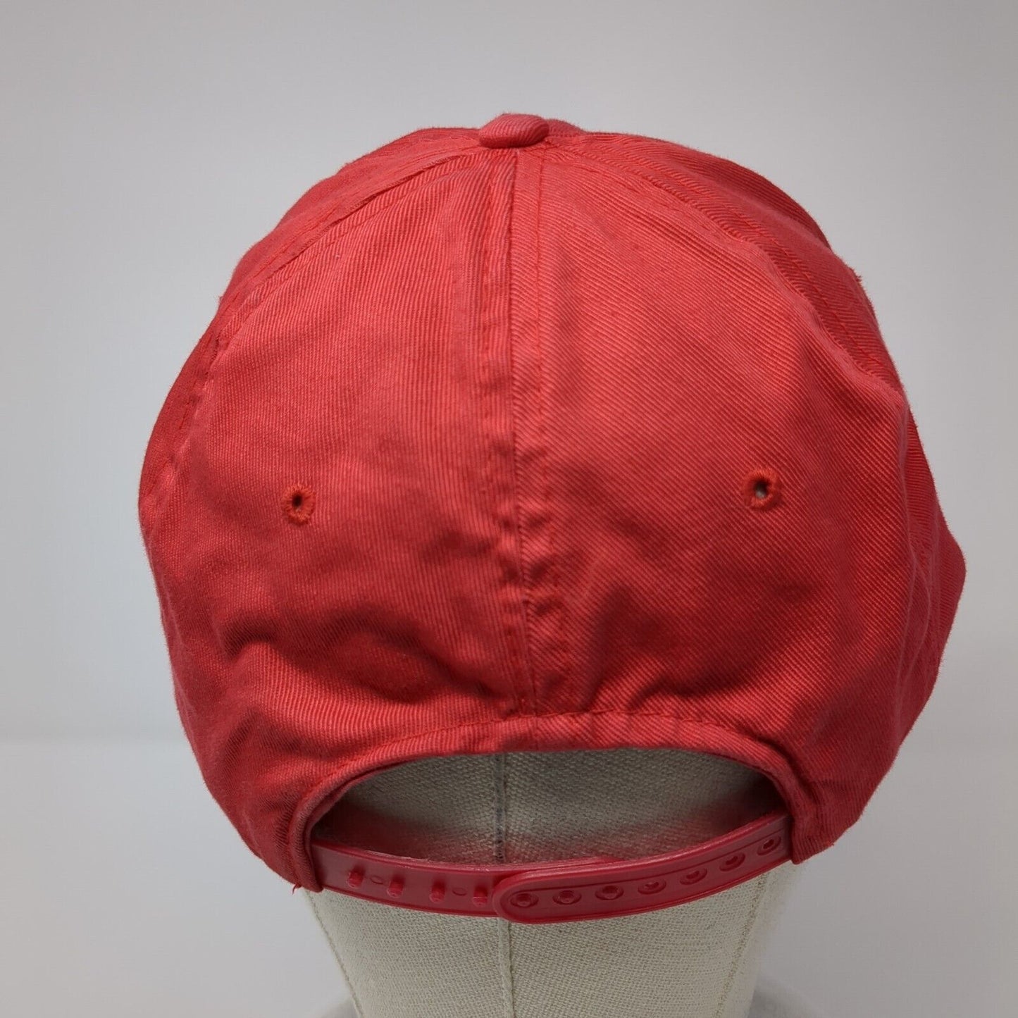 Don't Worry I'll Fix It Snapback Hat Red One Size Adjustable Solid