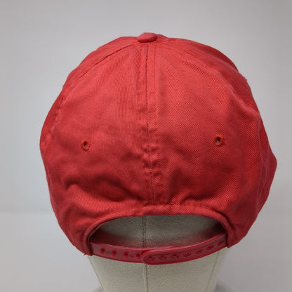 Don't Worry I'll Fix It Snapback Hat Red One Size Adjustable Solid
