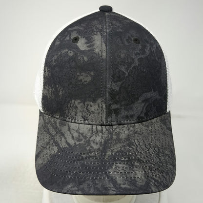 Realtree Trucker Hat Black White OSFM Camo Mesh Back Snapback Hunting Outdoor