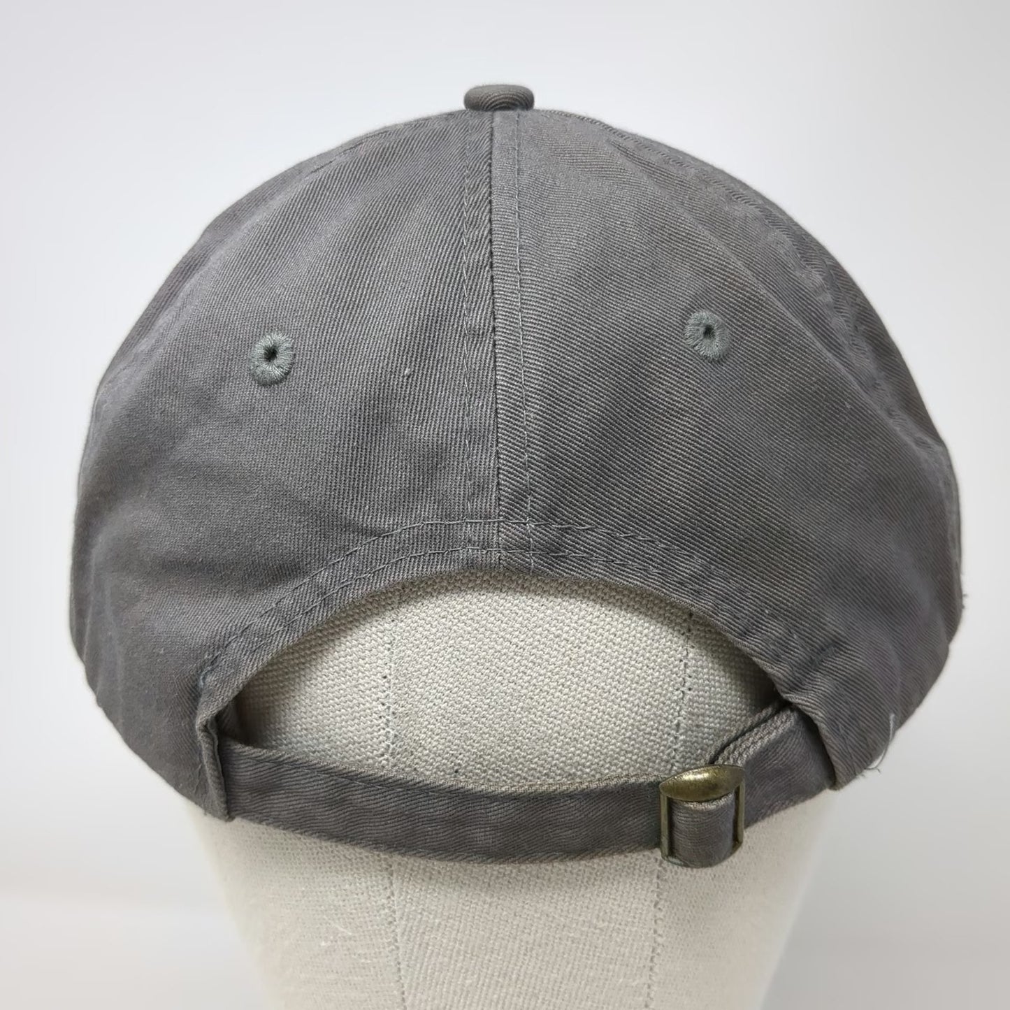 Baseball Cap Gray One Size YMCA Logo Adjustable Slideback Cotton Twill Hat