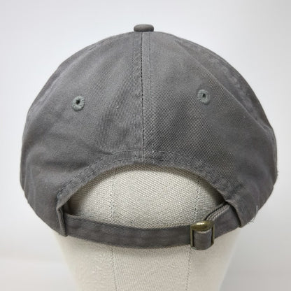 Baseball Cap Gray One Size YMCA Logo Adjustable Slideback Cotton Twill Hat