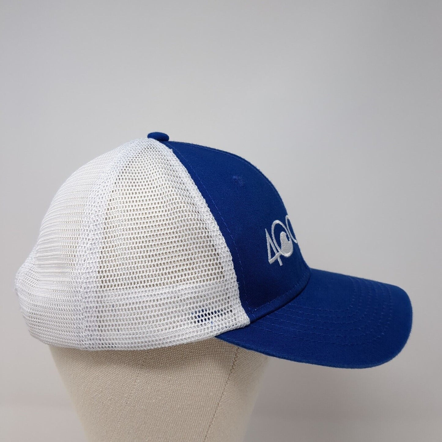 4Ocean Snapback Trucker Hat Blue One Size Adjustable Embroidered Mesh Back