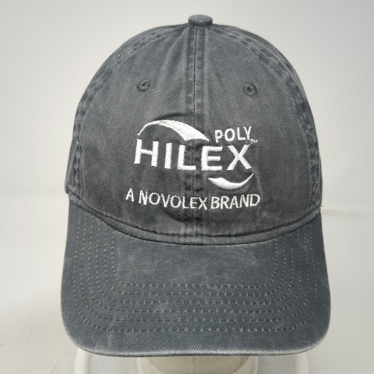 Port Authority Baseball Cap Gray One Size Hilex Poly Novolex Embroidered Hat