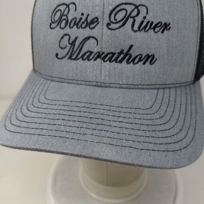 Boise River Marathon Snapback Trucker Hat Gray OS Adjustable Mesh Richardson