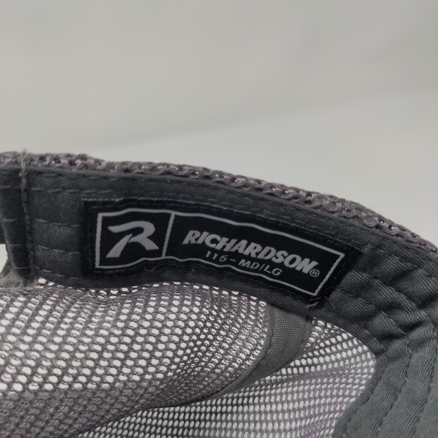 Richardson Snapback Trucker Hat Black M/L Adjustable Mesh Back 6 Panel