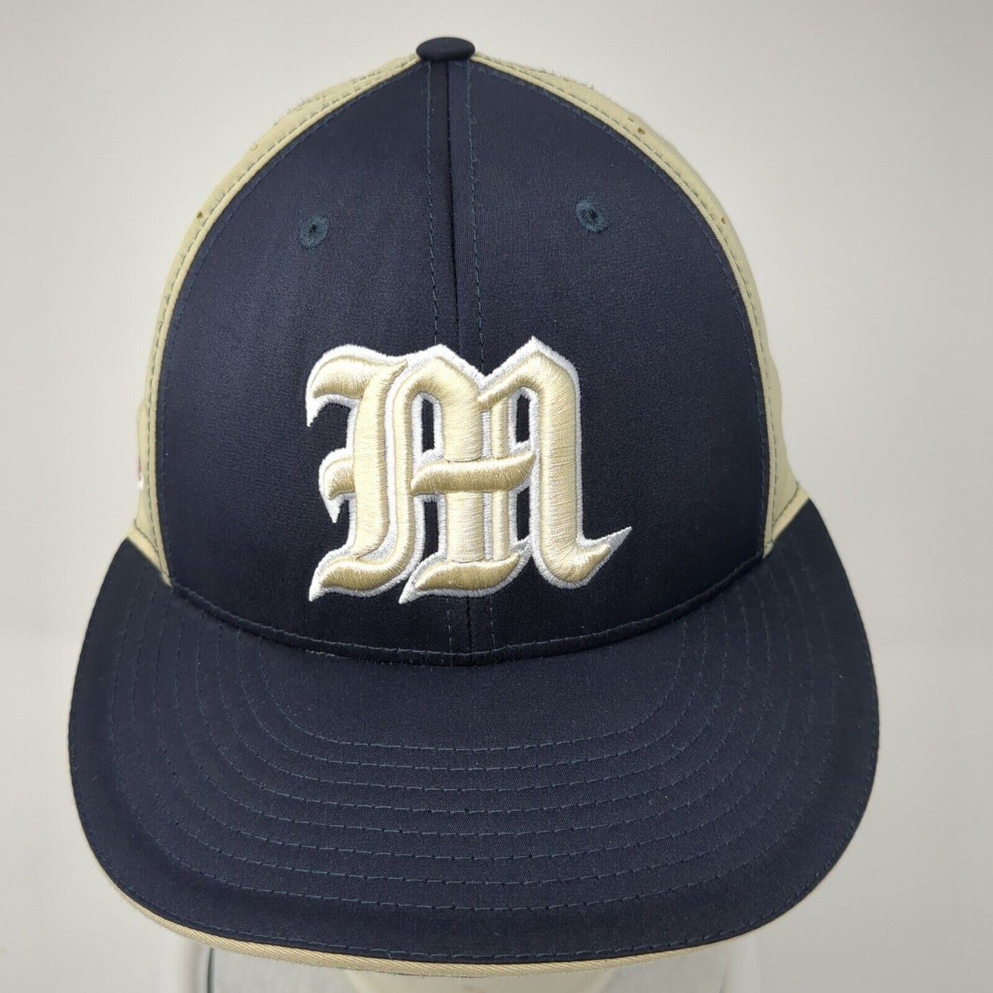 M Vikings Fitted Hat Multicolor XS-S Embroidered Laser Cut Richardson