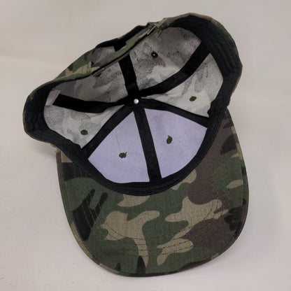 Pearl Bling Strapback Hat Camouflage One Size Adjustable 6 Panel