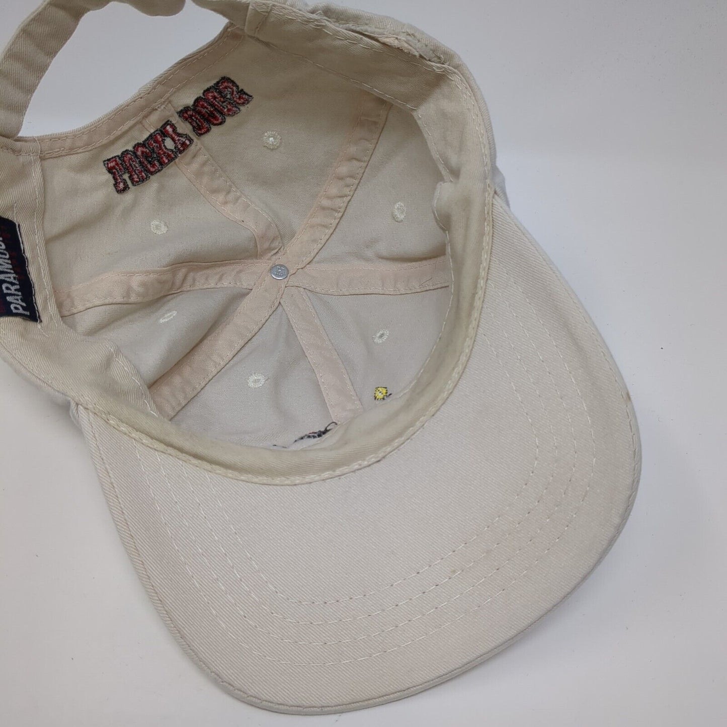 Lucky Dogs Slideback Hat Tan One Size Adjustable Embroidered Paramount